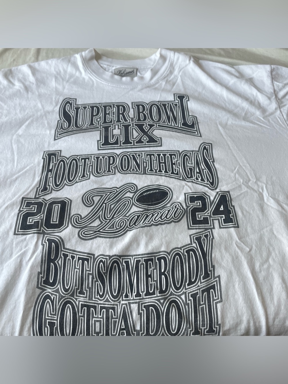 Kendrick Lamar Willy Chavarria NFL Super Bowl shirt